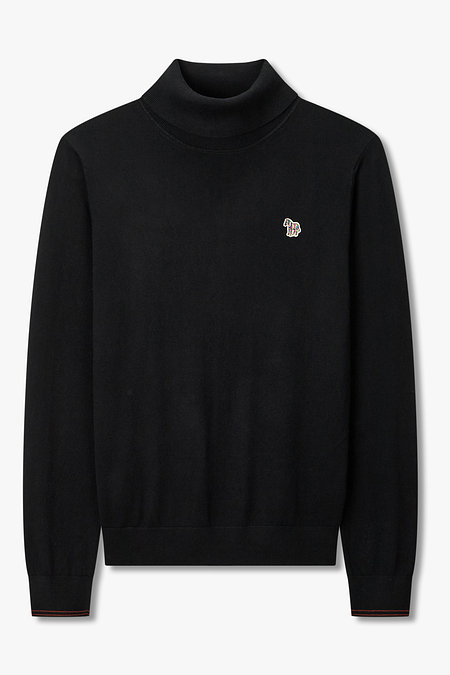 PAUL SMITH [PS PAUL SMITH] 지브라 패치 터틀넥 니트 | 신세계V