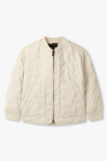 EMPORIO ARMANI JUNIOR [남아] 로고 퀼팅 폴리 자켓 | 신세계V