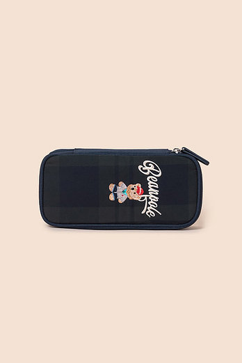 BEANPOLE KIDS [시즌오프30%][26SS 5%][BEANPOLE KIDS] 곰돌이 체크 파우치  그린 (BI61D2U07M) | 신세계V