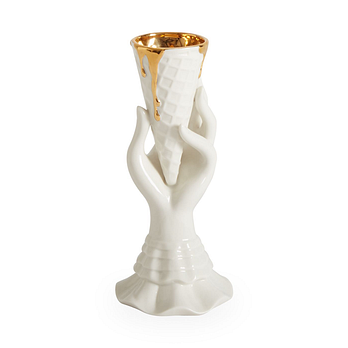JONATHAN ADLER [JONATHAN ADLER(조나단 아들러)]Gilded I-Scream Vase | 신세계V