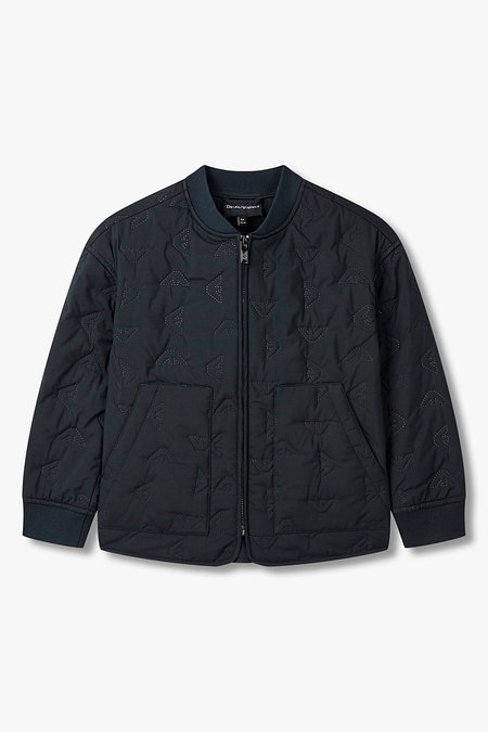 EMPORIO ARMANI JUNIOR [남아] 로고 퀼팅 폴리 자켓 | 신세계V