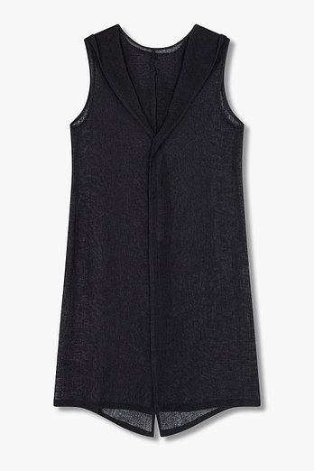 Yohji Yamamoto [Y's]스냅 버튼 메쉬 후드 베스트 | 신세계V