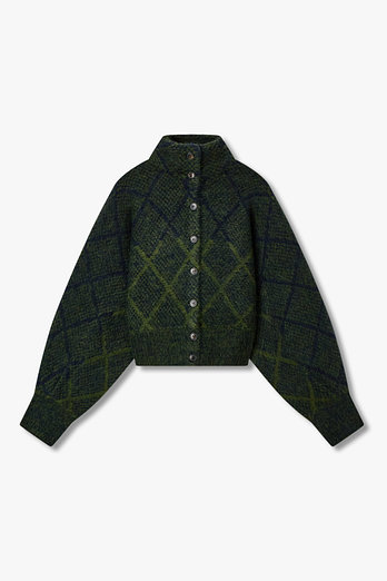 DRIES VAN NOTEN 아가일 알파카 울 가디건 | 신세계V