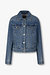 워싱 데님 트러커 자켓