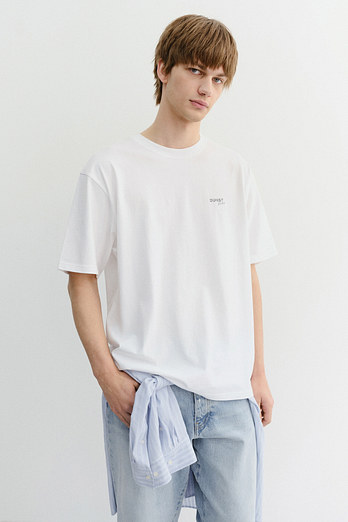 DUNST UNISEX GARMENT DYED T-SHIRT OFF WHITE_M_UDTS6B146OW | 신세계V