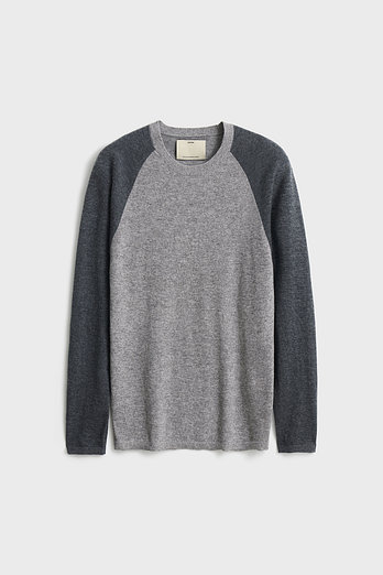 POTTERY Air Cashmere Crewneck Knit_Charcoal | 신세계V