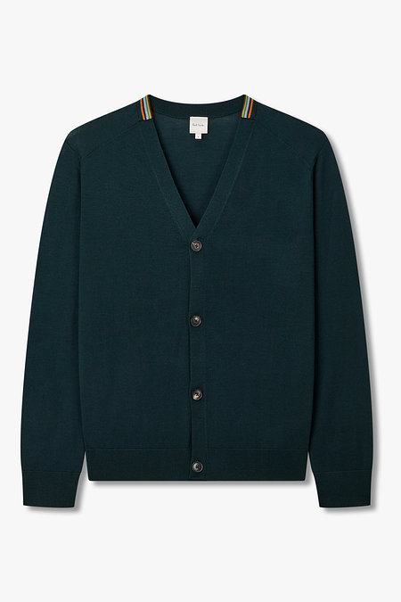 PAUL SMITH 스트라이프 트림 니트 가디건 | 신세계V