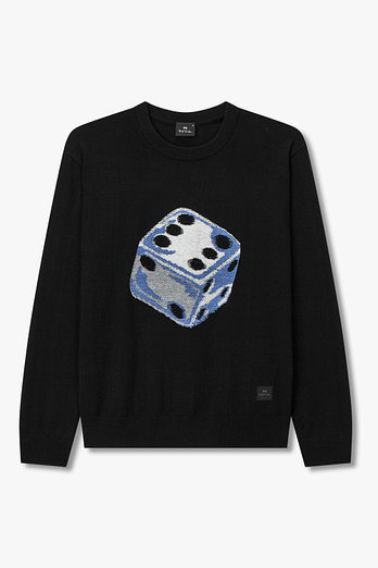PAUL SMITH [PS PAUL SMITH] 남성 울 블렌드 다이스 스웨터 | 신세계V