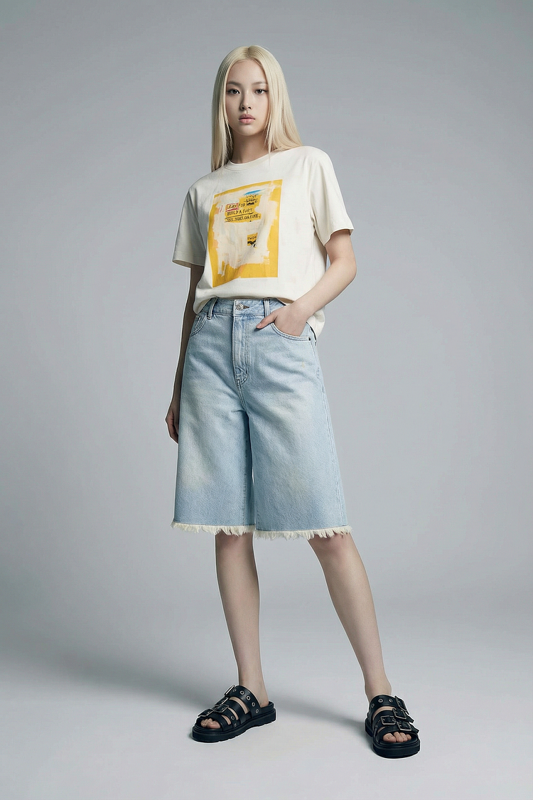 [BASQUIAT] 워터 다이 티셔츠