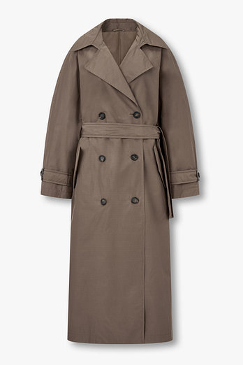 BRUNELLO CUCINELLI 여성 사이드 슬릿 벨티드 트렌치 코트 | 신세계V