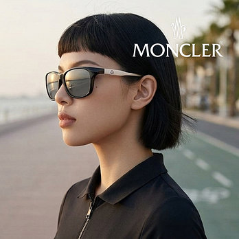 MONCLER EYEWEAR 몽클레어 ML0234K 90A 공식수입 스퀘어 고글형 뿔테 경량성 아시안핏명품 선글라스 | 신세계V