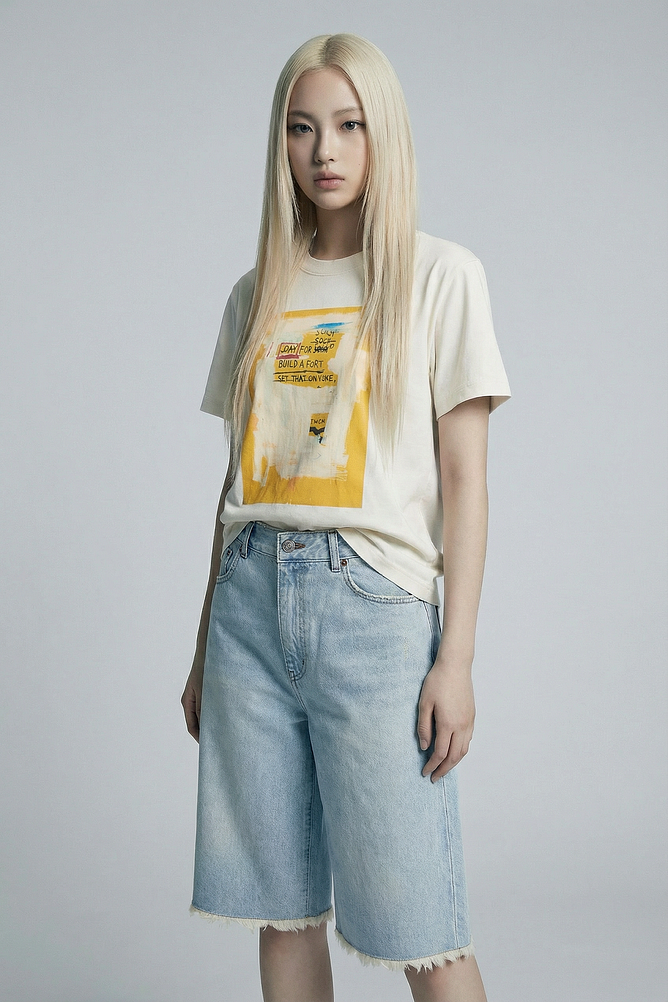 [BASQUIAT] 워터 다이 티셔츠