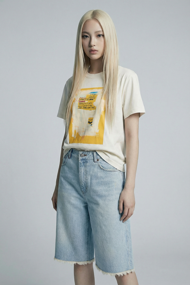 [BASQUIAT] 워터 다이 티셔츠