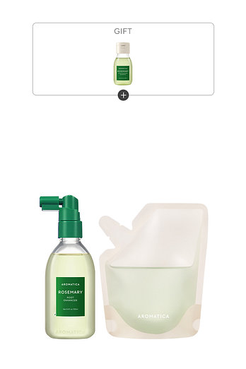 AROMATICA [모근강화 헤어토닉] 로즈마리 루트 인핸서 100ML & 리필 100ML | 신세계V