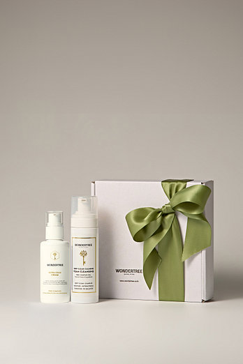 WONDERTREE [극강의 진정 보습, 매끄러운 결 스킨케어 2종] 울트라 캄 크림 100ml + 딥 클린 카밍 폼 클렌징 100ml | 신세계V