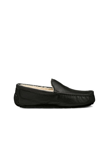 UGG [MEN] 풀그레인 소가죽 아스콧 슬리퍼 (아스콧) | 신세계V