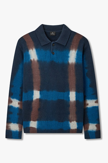 PAUL SMITH [PS PAUL SMITH] 체크 울 폴로 스웨터 | 신세계V