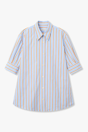DRIES VAN NOTEN(드리스반노튼) 배색 스트라이프 코튼 셔츠 | 신세계V