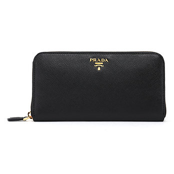 PRADA 프라다 1ML506 QWA F0002 사피아노 로고 지퍼 장지갑 | 신세계V