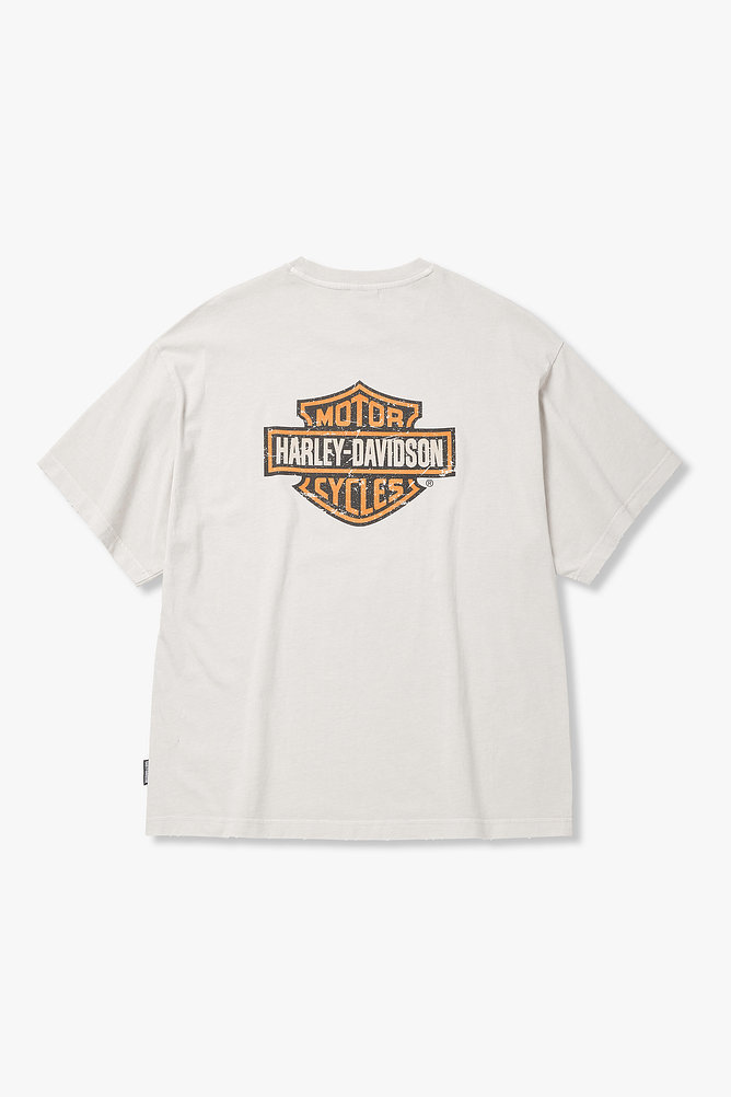 [American Vintage] 1903 B&S 디스트레스드 반팔 티셔츠 라이트 바이올렛