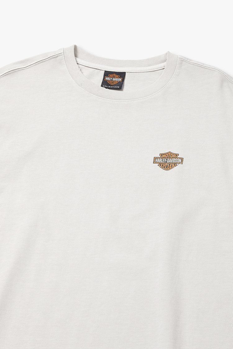 [American Vintage] 1903 B&S 디스트레스드 반팔 티셔츠 라이트 바이올렛