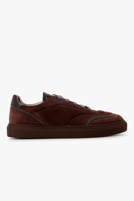 BRUNELLO CUCINELLI 여성 모닐리 라인 스웨이드 스니커즈 | 신세계V