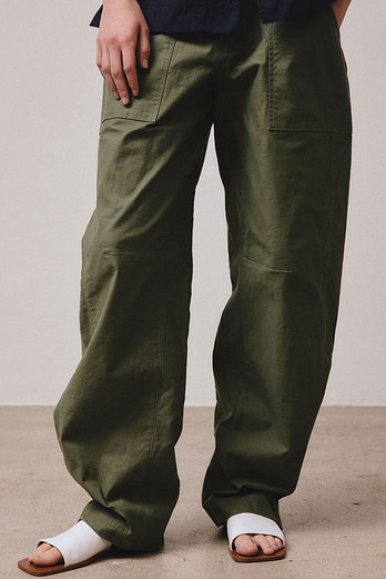 VIS A VIS FRENCH DRILL CARPENTER PANTS (KHAKI) | 신세계V