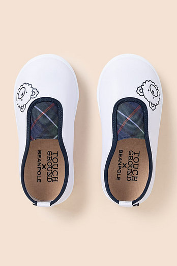 BEANPOLE KIDS [시즌오프30%][26SS 5%][BEANPOLE KIDS] 곰돌이 슬립온 실내화  네이비 (BI61K3U02R) | 신세계V