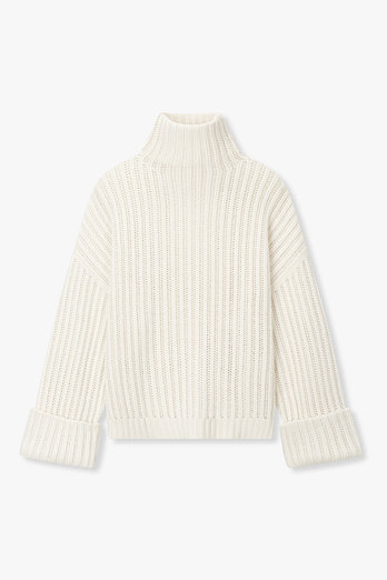 BRUNELLO CUCINELLI 여성 턴업 커프스 터틀넥 캐시미어 니트 | 신세계V