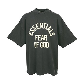 FEAR OF GOD [FEAR OF GOD] 피어오브갓 에센셜 남성 반팔티셔츠 125SP262001F FADED BLACK | 신세계V