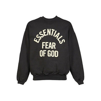 FEAR OF GOD 피어오브갓 26SS 에센셜 캠퍼스 90s 기모 맨투맨 페이드블랙 192SP266591F FADED BLACK 51427013 | 신세계V