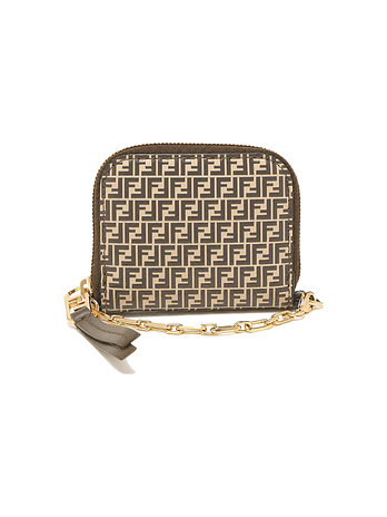 FENDI [FENDI] FF로고 마이크로 체인 코인지갑 브라운 8M0473 AHM1 F1FNK | 신세계V