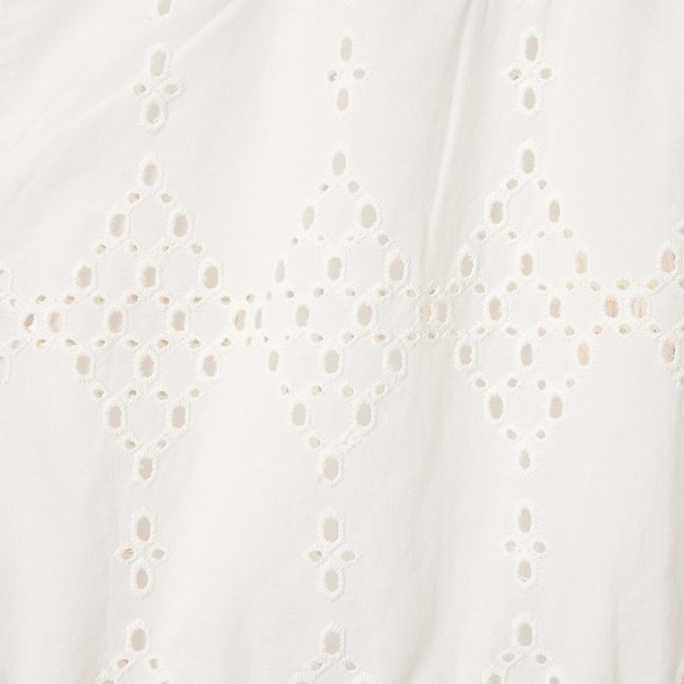 여 아일렛 민소매 블라우스