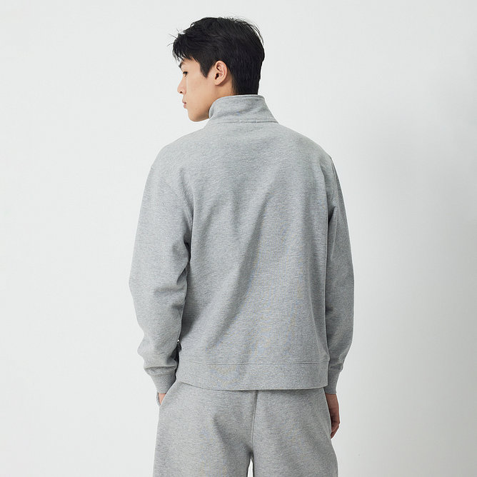 남 하프 집업 스웨트 셔츠