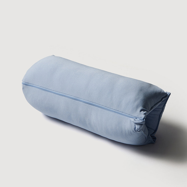 JAJU AIR 냉감 사각 롤링 쿠션_44X44CM_블루