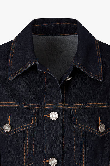 스티치 데님 트러커 자켓