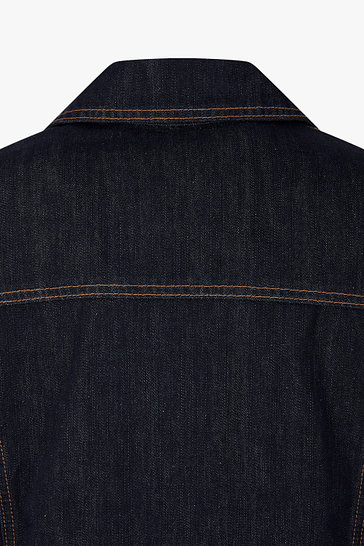 스티치 데님 트러커 자켓