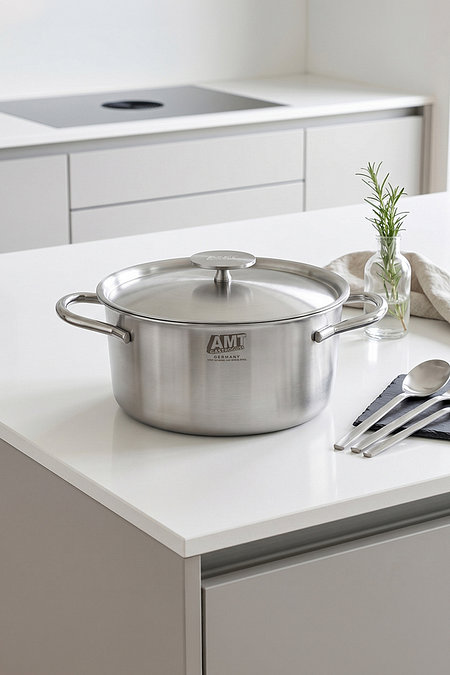 AMT AMT 316Ti 스텐 통5중 코닉 양수 냄비 24cm | 신세계V