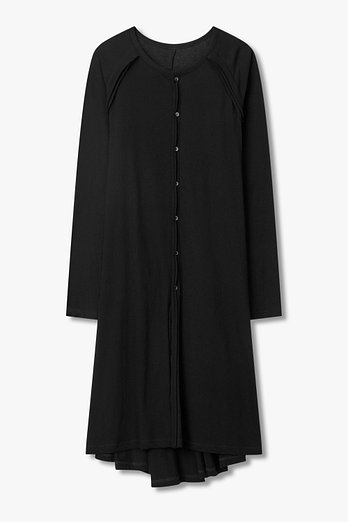 Yohji Yamamoto [FEMME]암홀 컷아웃 버튼업 저지 드레스 | 신세계V