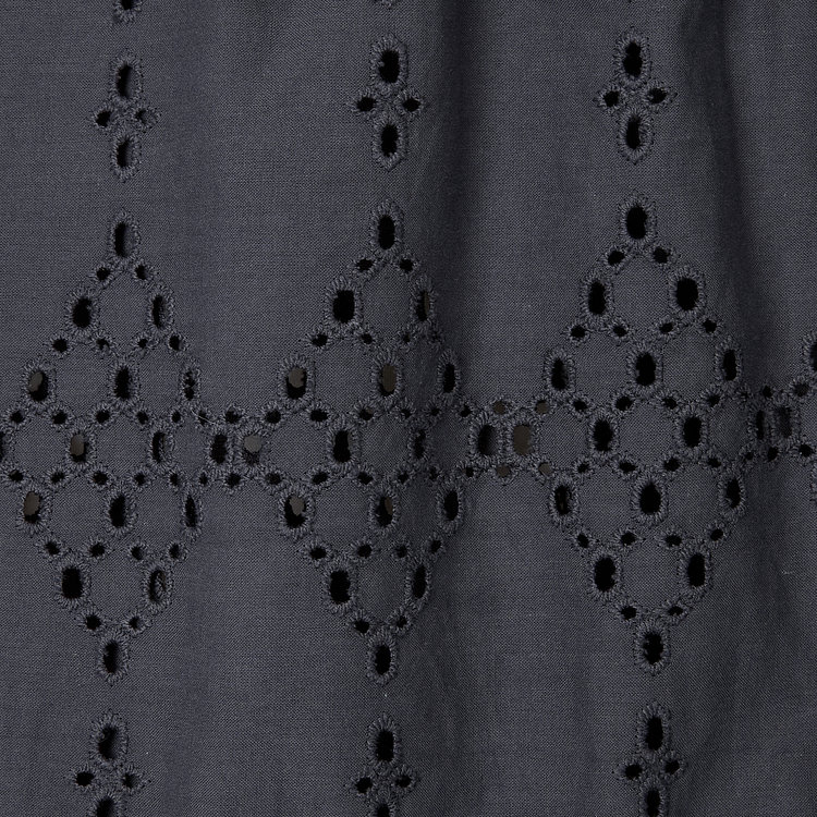 여 아일렛 민소매 블라우스