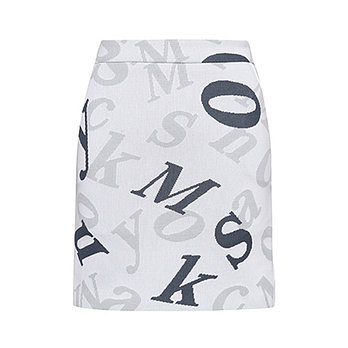 MCKAYSON 맥케이슨여성 SS 로고 자가드 니트 스커트 MAW2PC201 WHI | 신세계V