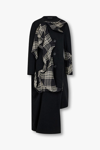 Yohji Yamamoto [FEMME]사이드 드레이프 디테일 코트 | 신세계V