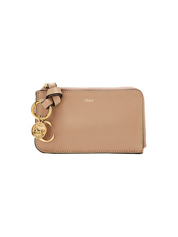 CHLOE [CHLOE] 26SS 알파벳 로고 스몰 코인 카드지갑 딥베이지 CHC25SP535O16 28V | 신세계V