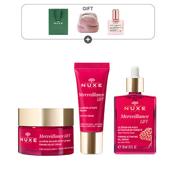 NUXE [단독] 눅스 메르비앙스 리프트 3종 세트 (오일세럼30ml+아이크림15ml+벨벳크림50ml) | 신세계V