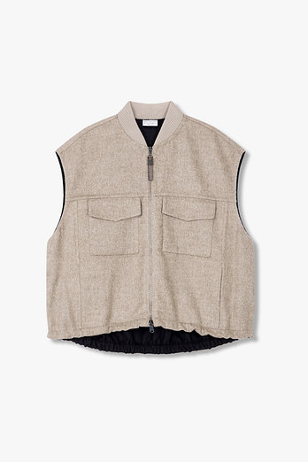 BRUNELLO CUCINELLI 여성 모닐리 풀러 브러시트 베스트 | 신세계V