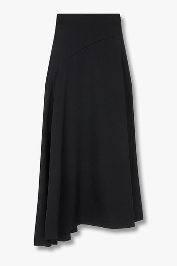Yohji Yamamoto [Y's]절개 디테일 울 플레어 스커트 | 신세계V