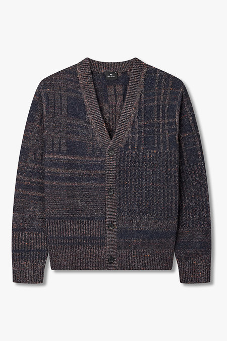 PAUL SMITH [PS PAUL SMITH] 패치워크 브이넥 가디건 | 신세계V