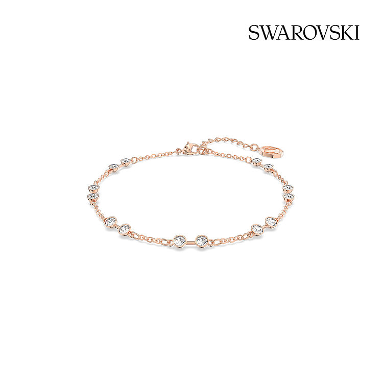 [스와로브스키/본사정품] Remix Strand 로즈골드 팔찌 M 5664055