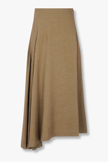 Yohji Yamamoto [Y's]린넨 블렌드 플레어 스커트 | 신세계V