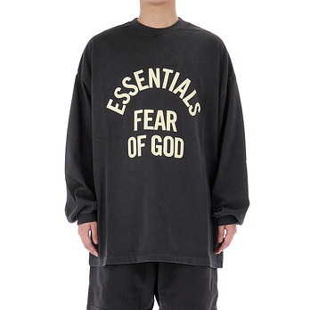 FEAR OF GOD [명품] 26SS 피어오브갓 에센셜 캠퍼스 90s 롱 슬리브 125SP262011F FADEDBLACK 50640452 | 신세계V